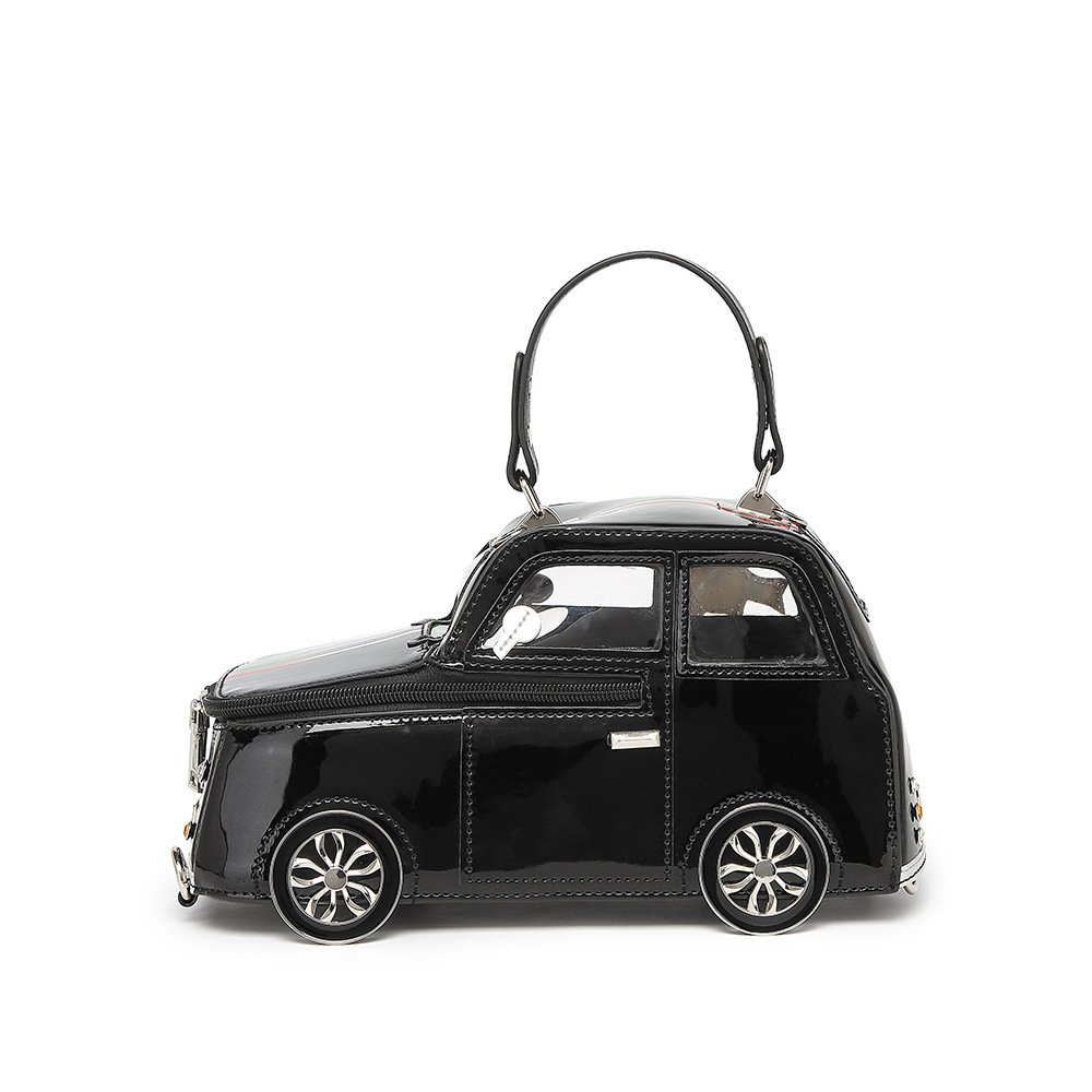 Women's 3D Mini Car-Shaped Handbag - Cute Purse with Adjustable Crossbody/Shoulder Strap, Golden-Tone Door Handle & Realistic Headlights - Pink/Golden/Black (-Like) Bag for Daily Use, Parties, - Stylish Gift Idea