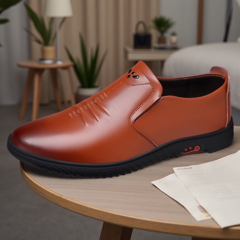 Classic Comfort Men's Shoes & Boots, Dual-Purpose for Work and Commute, Suitable for 11 Occasions, Slip-Resistant Lightweight Classic Office Casual Wear - Image 2