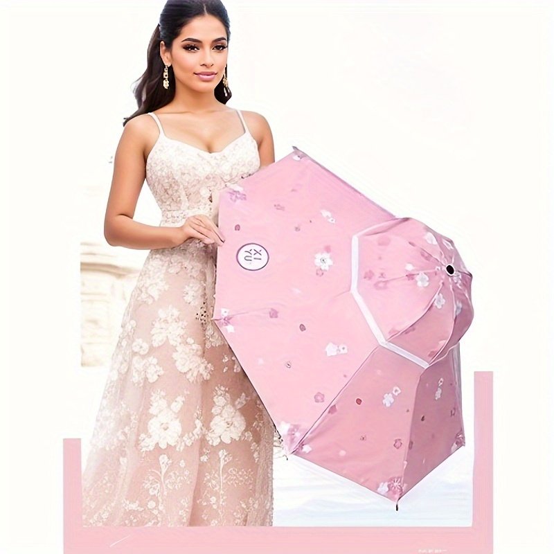 Unique Vacation Umbrella, High-Quality Printed Women's Dual-Purpose Straight Shaft Sun Umbrella, Stylish Photo Umbrella - Image 4