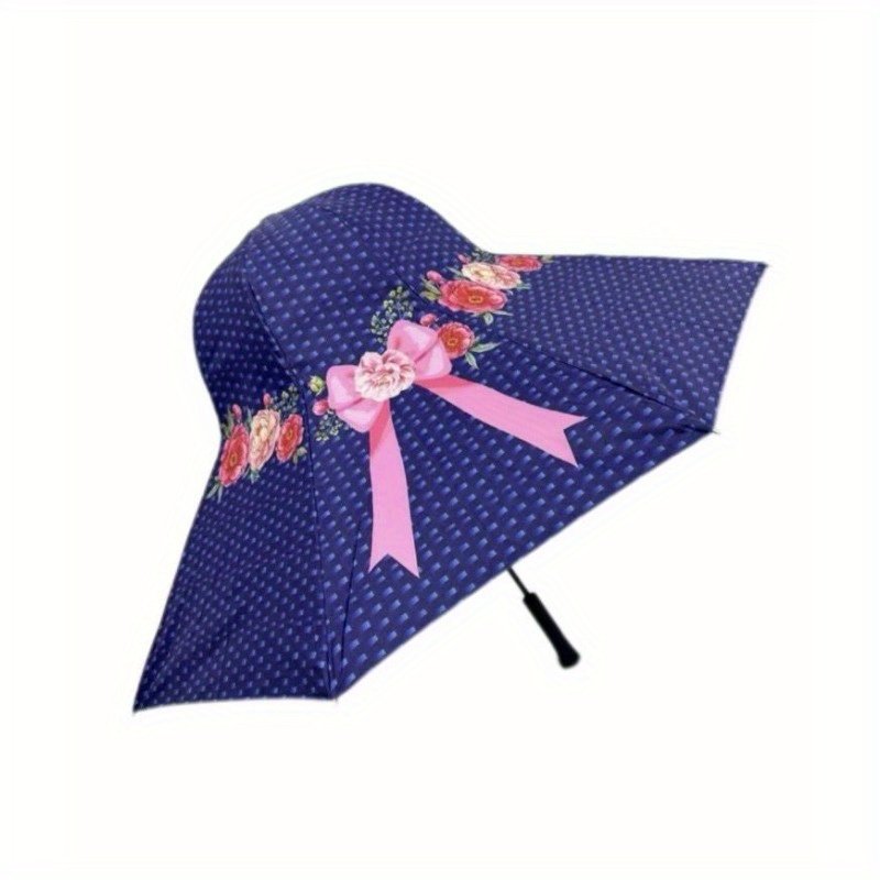 Unique Vacation Umbrella, High-Quality Printed Women's Dual-Purpose Straight Shaft Sun Umbrella, Stylish Photo Umbrella - Image 9