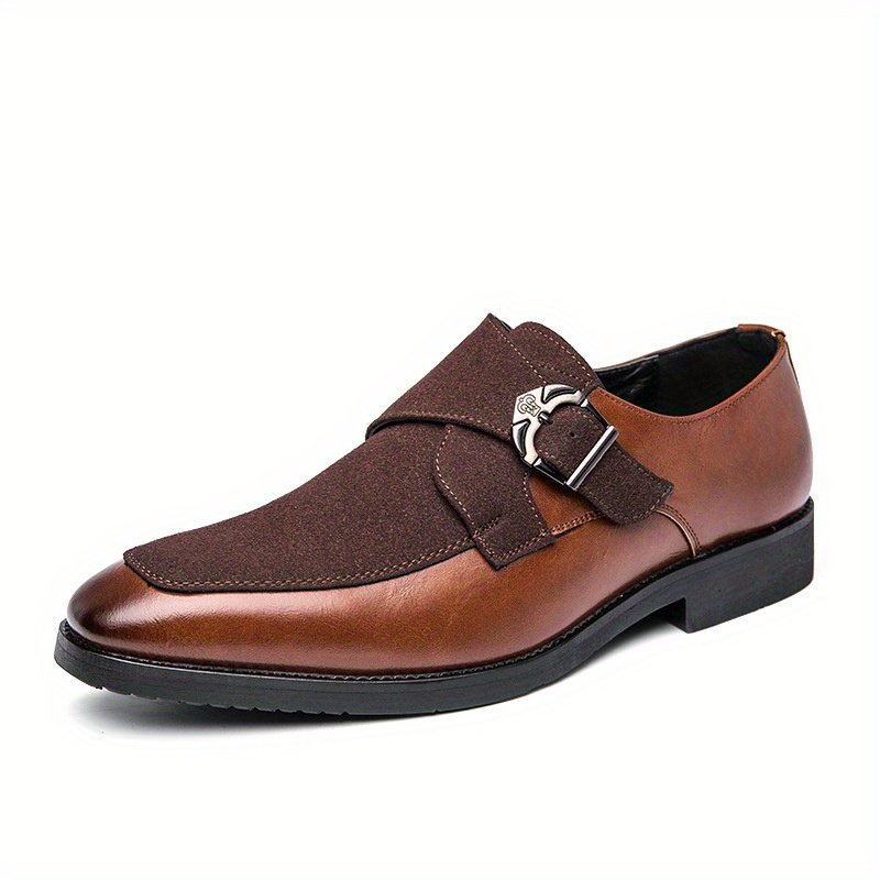 Men's Formal Dress Shoes - British Business Shoes with Slip-On Closure, Brown PU Upper & Non-Slip Rubber Sole, All-Season Formal & Casual Shoes for Office, Wedding, Party - Men's Formal Footwear, Office Wear, Classic Style, Polished Look, Wedding Guests - Image 5