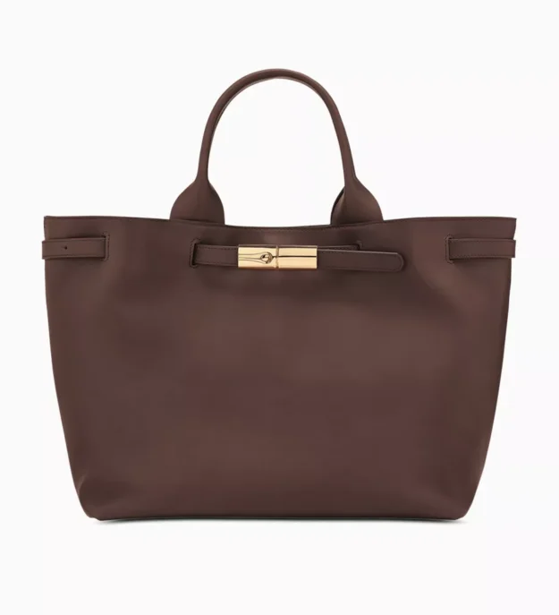 Dark brown hand bag