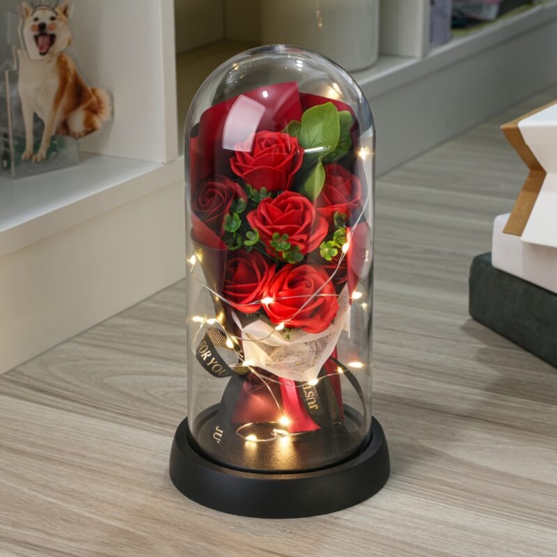 Artificial Flower Preserved Bouquet Ornament