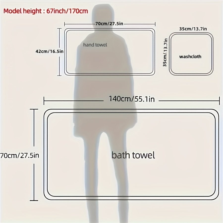 10pcs Luxury Bath Towel Set with Golden Crown & Stripe Design - Extra Large 70x140cm/27.5x55in, Large 42x70cm/16.5x27.5in, Small 35x35cm/13.7in - Plush Microfiber Spa Towels in Elegant Dark Brown & Golden for Bathroom, Gym, Hotel, Spa - Ideal Gift Set with Black & Golden Trim, Ultra-Soft & Durable, Perfect for Home or Travel, Includes Bath, Hand, and Face Towels, Towels Bath Towels, Bathroom Towels - Image 6