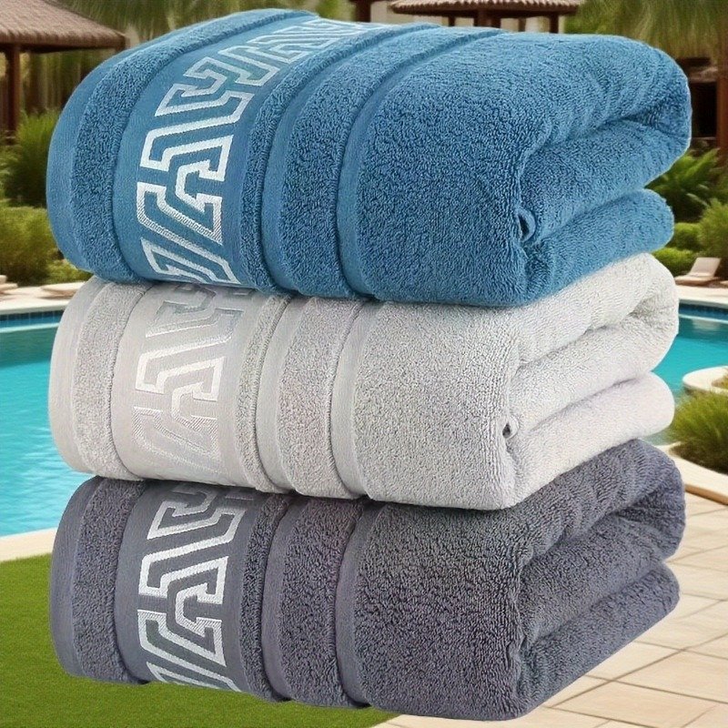 3pcs oversized towels-heavy-duty, quick-drying, adult bath towels, suitable for Spa, gym, family use-thick, soft, thick design-bathroom essentials | comfortable soft fabric-family or travel essentials | The Best Gift - Image 2
