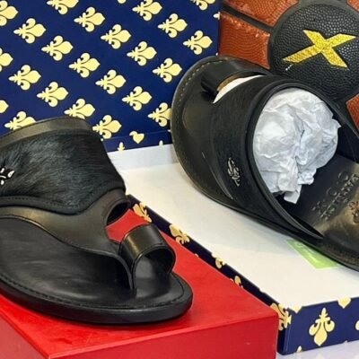 Men’s Stylish Leather Toe-Loop Sandals