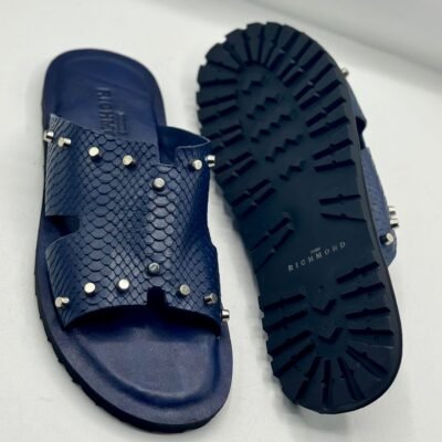 Premium Men's Leather Slides