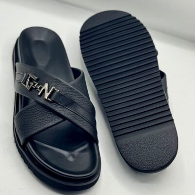 Premium Men’s Leather Slides