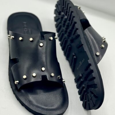 Premium Men’s Leather Slides