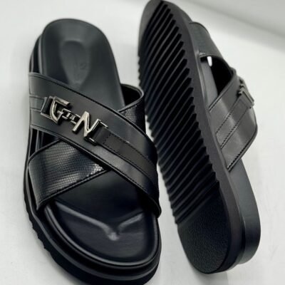 Premium Men’s Leather Slides