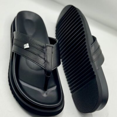 Premium Men’s Leather Slides