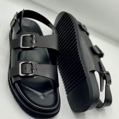 Premium Men’s Leather Slides