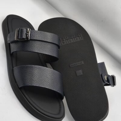 Premium Men’s Leather Slides
