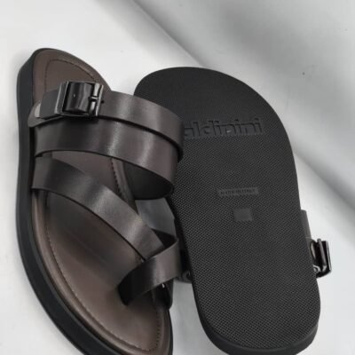 Premium Men’s Leather Slides