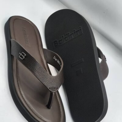 Premium Men’s Leather Slides