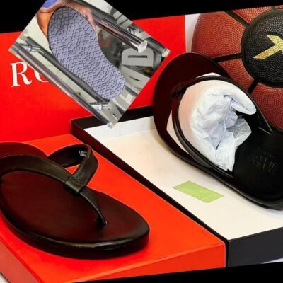 Men’s Premium Leather Flip-Flop Sandals