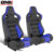 DNA MOTORING Universal Reclinable Racing Seats with Bottom Mount Sliders,21″ W X 22″ D X 38″ H