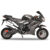 Motorcycle 49cc 4-stroke pocket Rocket motorcycle, mini motorcycle, gas pocket motorcycle with front and rear disc brakes, racing top speed of 20MPH