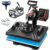 VEVOR Heat Press, 5 in 1 Heat Press 12×15 Machine Machine, Digital Precise Temperature Control, Clamshell Sublimation Transfer Printer Fast Heat-up, Vinyl Heat Press for Mug Cup T-Shirt Plate, 900W