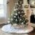 [Christmas Decorations] 1pc White Plush Christmas Tree Skirt with Fluffy Edge – Multi-Size Soft Holiday Decor, Modern Floor Protector for Standard & Large Trees, Easy-Clean Xmas Party Decoration for Home or Events, The Christmas Tree Skirt Party Decorations, Christmas Decorations for Home Indoor, Nativity Christmas Tree Skirt, Christmas Skirts for Tree, Large Christmas Decorations, Festive Celebration, Elegant Decor, Highquality Stitching, Lightweight Construction, Seasonal Accessory
