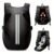 High-Visibility Reflective Motorcycle Helmet Backpack – Durable PVC Soft Shell with Zipper Closure, Multiple Pockets & Ergonomic Design for Outdoor Sports, Cycling, Hiking – Black, Motorcycle Gear, Hiking Accessory, Sleek Design, Sturdy Construction