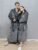 1pc Bathrobe Women or Men Plus Size for Winter & Spring & Autumn, No Hooded, Grey, Long, Flip Collar, Plush Robe for Bathroom, Bedroom, Thicken Flannel Towel for Shower, Sleepwear Gown, Can As Couple Home Clothes Robes
