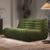 [Double Sofa Chair] Large Double Sofa, Couple’s Bean Bag Chair, Teddy Velvet, No Assembly Required | Adult Bean Bag Chair, Compression Sofa, Sofa for Two, Armless Lounge Chair, Suitable for Multiple Room Types, Creative Fireplace Chair
