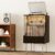 Modern Record Cabinet & Side Table – Freestanding Storage with Sliding Door, Wavy Drawer & 2 Shelves – Space-Saving Design for Living Room, Bedroom, Home Office – Sturdy Hardwood Construction – No Assembly Required – Ideal for Vinyl Records, Decor, Books – Compact Furniture for Small Spaces, Contemporary Decor, Durable Build, Multifunctional Piece, Apartment Dwellers