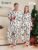 New Christmas Round Neck Long Sleeve Pants Christmas Tree Deer Print Men’S Pajamas Home Clothes Two-Piece Set Autumn and Winter Christmas New Parent- Set Pajamas White Print Full Flower Fashion Home Suit, Christma Pj Men, Christmas Pajama For Couple, Christmas Pajama For Family, Men Pajama, Men Pajama Set