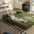 [Convertible Sleeper Sofa Bed] Convertible Sleeper Sofa Bed with Stainless Steel Frame – Corduroy Modular Sectional Futon Couch with Square Pillows, Green Space-Saving Folding Bed for Living Room & Bedroom, Futon Sofa Bed, Bedroom Seating, Contemporary Design, Comfortable Seating, Versatile Seating