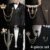 4pcs Elegant Men’S Lapel Pins Set – Golden Wing & Chain, Crown, Steering Wheel, Pegasus Design, Perfect for Tuxedos & Formal Wear, Formal Attire Accessories | Elegant Lapel Pins | Durable Alloy Pins, Lapel Pin Set