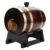 Rustic Pine Wood Wine Barrel with Leak-Proof Spigot – Red Oak Finish, Golden Metal Accents, Vintage Home Bar Decor for Whiskey, Beer, Brandy & Tequila, Step-by-Step Pouring Guide Included