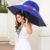 Unique Vacation Umbrella, High-Quality Printed Women’s Dual-Purpose Straight Shaft Sun Umbrella, Stylish Photo Umbrella
