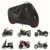 Heavy-Duty Oxford Motorcycle Cover – All-Weather Protection, UV Resistant Reflective Safety Edges, Fits Most Bikes, Durable Black Storage Tarpaulin, Windproof & Rainproof Design with Reinforced Stitching for Enthusiasts, Motorcycle Cover Big