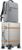 LUGGEX All Aluminum Carry On Luggage with Wheels – Zipperless Hardshell Suitcase with TSA Lock (Matte Silver, 2-Piece (20/Backpack))